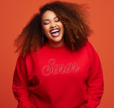 Delta Sigma Theta Rhinestone Soror Sweatshirt